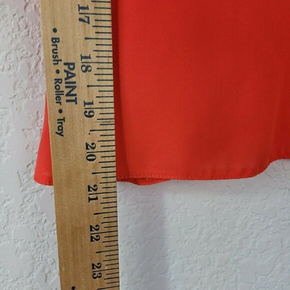 ASOS Women's Cold Shoulder Camisole Blouse Orange Bright Sz 4 Business Casual - Picture 7 of 9